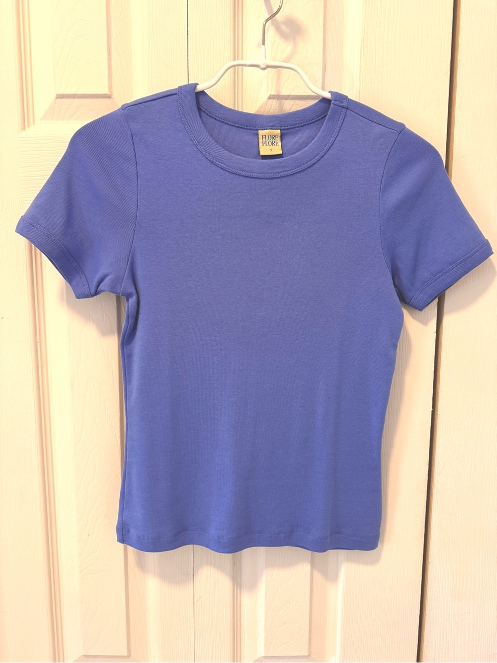 Core Crew Neck Short Sleeve Tee - Blue - FLORE FLORE